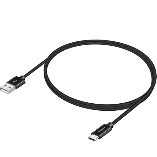 YENKEE YCU 302 BK USB-A–USB-C töltő- és adatkábel 2 m fekete - 3