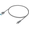 YENKEE YCU 311 GY USB-A 3.1–USB-C töltő- és adatkábel 1 m szürke thumbnail
