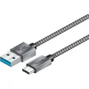 YENKEE YCU 311 GY USB-A 3.1–USB-C töltő- és adatkábel 1 m szürke thumbnail