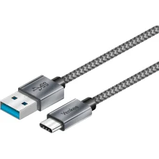 YENKEE YCU 311 GY USB-A 3.1–USB-C töltő- és adatkábel 1 m szürke