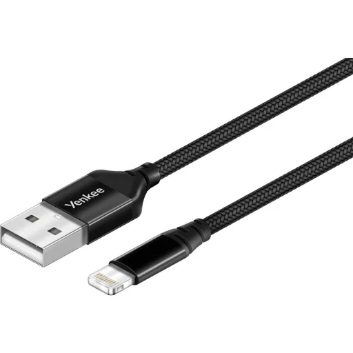 YENKEE YCU 612 MFi USB–Lightning töltő- és adatkábel 2 m fekete - 1