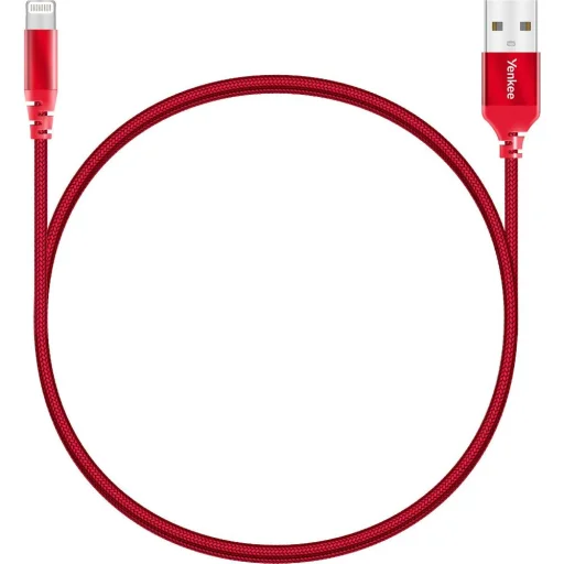YENKEE YCU 611 MFi USB–Lightning töltő- és adatkábel 1 m piros - 2