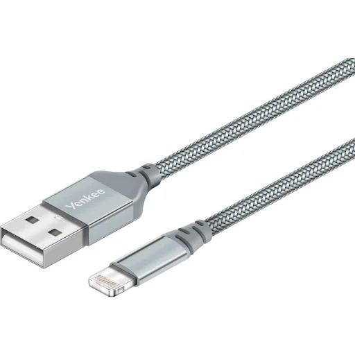 YENKEE YCU 612 MFi USB–Lightning töltő- és adatkábel, 2 m, fehér - 1