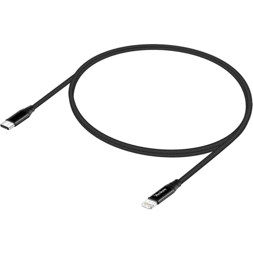 YENKEE YCU 631 MFi USB-C–Lightning fonott töltő- és adatkábel 1 m fekete - 3