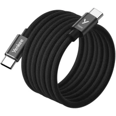 Yenkee Magnetic 02 USB-C/USB-C mágneses kábel 100 W 1,5 m fekete
