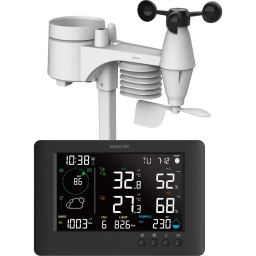SENCOR SWS 10500 WiFi professzionális meteorológiai állomás 7 az 1-ben vezeték nélküli érzékelővel - 3