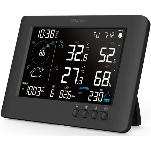 SENCOR SWS 10500 WiFi professzionális meteorológiai állomás 7 az 1-ben vezeték nélküli érzékelővel - 4