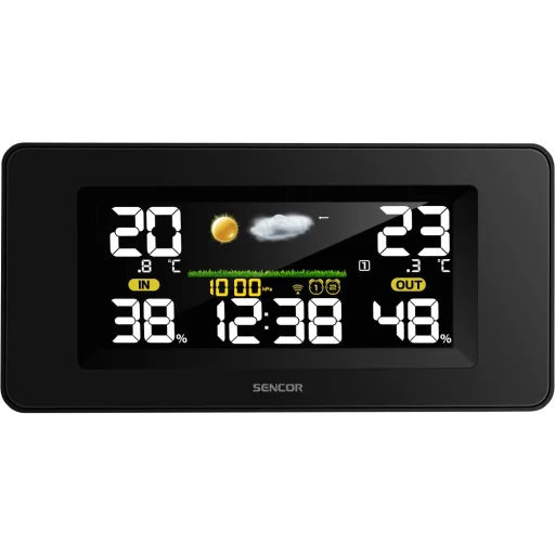 SENCOR SWS 5270 színes LCD időjárás-állomás kültéri érzékelővel - 2