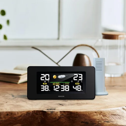 SENCOR SWS 5270 színes LCD időjárás-állomás kültéri érzékelővel - 3