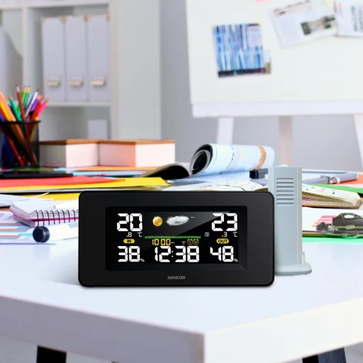 SENCOR SWS 5270 színes LCD időjárás-állomás kültéri érzékelővel - 4