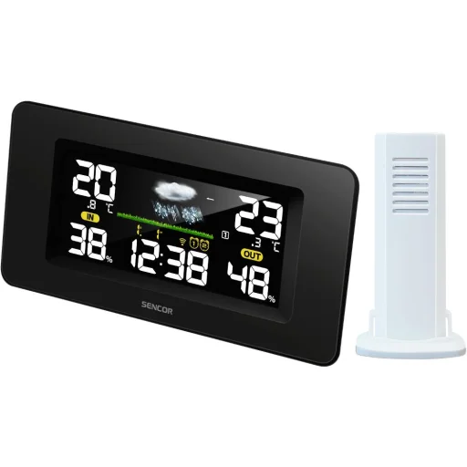 SENCOR SWS 5270 színes LCD időjárás-állomás kültéri érzékelővel - 1
