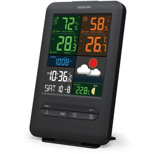 SENCOR SWS 7300 meteorológiai állomás vezeték nélküli érzékelővel - 4