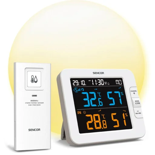 SENCOR SWS 8600 SH Wi-Fi 7 csatornás meteorológiai állomás vezeték nélküli érzékelővel - 14