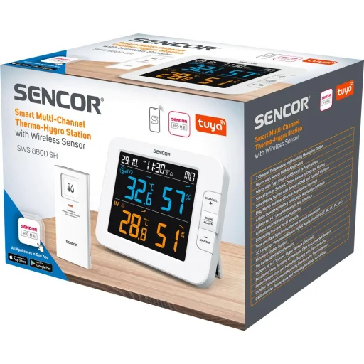 SENCOR SWS 8600 SH Wi-Fi 7 csatornás meteorológiai állomás vezeték nélküli érzékelővel - 18