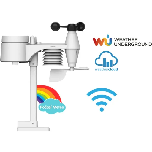 SENCOR SWS 12500 WiFi professzionális meteorológiai állomás 7 az 1-ben vezeték nélküli érzékelővel - 15