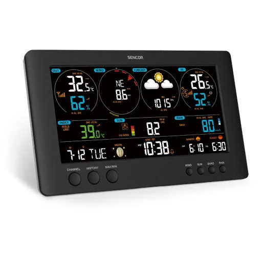 SENCOR SWS 12500 WiFi professzionális meteorológiai állomás 7 az 1-ben vezeték nélküli érzékelővel - 18