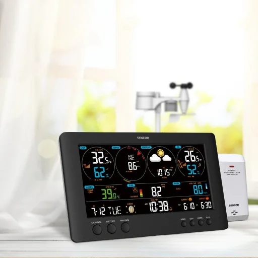 SENCOR SWS 12500 WiFi professzionális meteorológiai állomás 7 az 1-ben vezeték nélküli érzékelővel - 25
