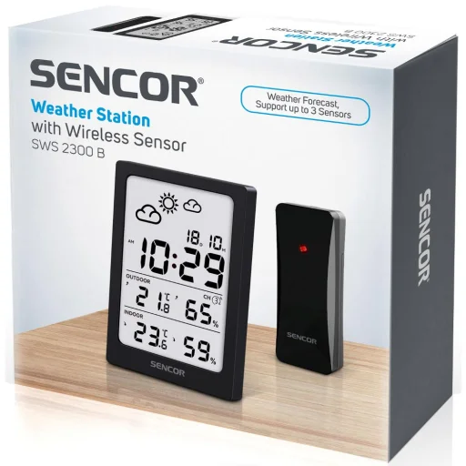 SENCOR SWS 2300 B vezeték nélküli időjárás-állomás érzékelővel, fekete - 10
