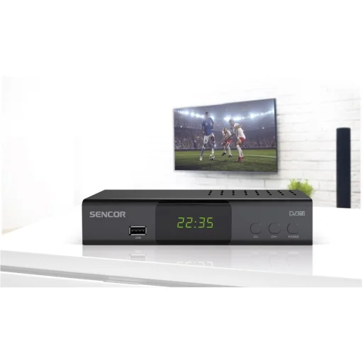 SENCOR SDB 5007T DVB-T2 HEVC/H.265 digitálny pozemný prijímač s nahrávaním na USB - 4