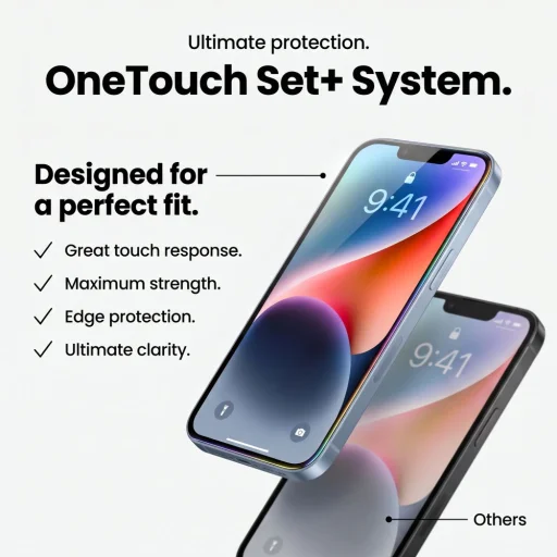 iPhone 17 Pro / iPhone 18 Pro Tech-protect Onetouch Set+ sada 2 kusov priehľadného tvrdeného skla - 7