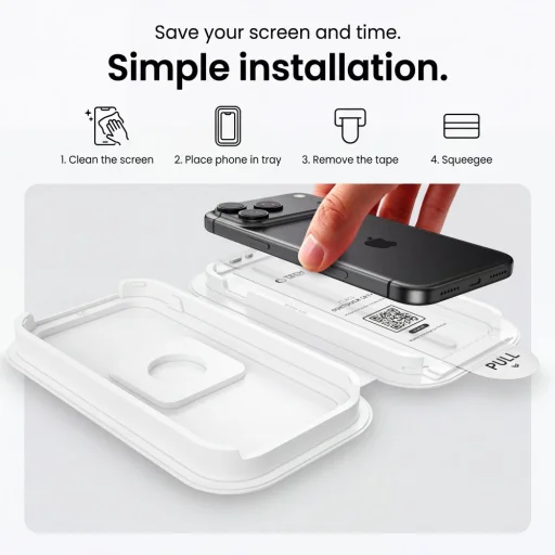 iPhone 17 Pro / iPhone 18 Pro Tech-protect Onetouch Set+ sada 2 kusov priehľadného tvrdeného skla - 8