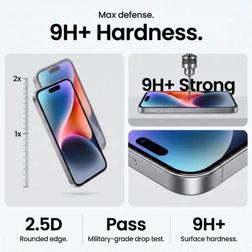iPhone 17 Pro / iPhone 18 Pro Tech-protect Onetouch Set+ sada 2 kusov priehľadného tvrdeného skla - 10