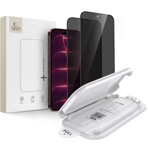 iPhone 18 Pro Tech-protect Onetouch Set Spy+ privátne ochranné sklo, balenie 2 ks. - 1