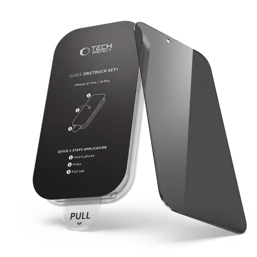 iPhone 18 Pro Tech-protect Onetouch Set Spy+ privátne ochranné sklo, balenie 2 ks. - 3