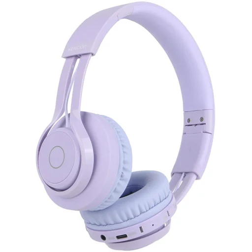 Sencor SEP Frieza Purple gyermek Bluetooth fejhallgató RGB világítással, kék - 5