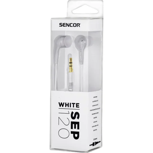 Sencor SEP 120 White sztereó fülhallgató, fehér - 3