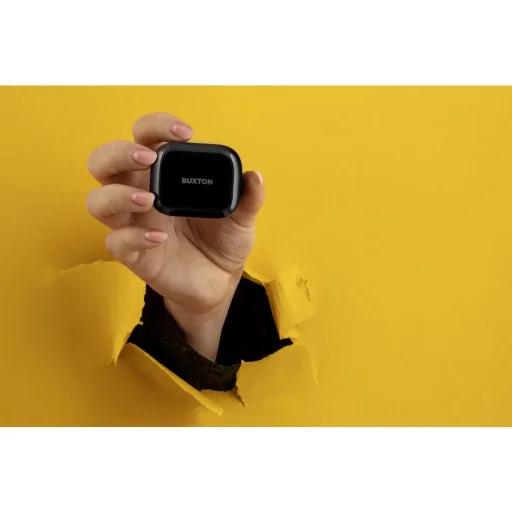 Buxton BTW 3300 Black TWS Bluetooth fülhallgató IPX6 töltőtokkal - 3