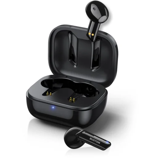 Buxton BTW 3300 Black TWS Bluetooth fülhallgató IPX6 töltőtokkal - 1