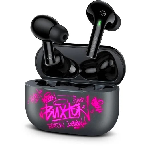 Buxton BTW 4600 Grey TWS Bluetooth slúchadlá s nabíjacím puzdrom, sivé - 14