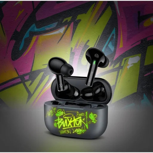 Buxton BTW 4600 Grey TWS Bluetooth slúchadlá s nabíjacím puzdrom, sivé - 30