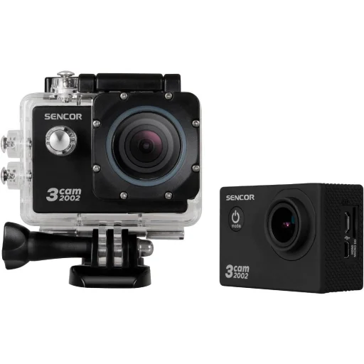 Sencor 3CAM 2002 akciókamera vízálló tokkal, 2" TFT kijelzővel, 16 MP felbontással - 1