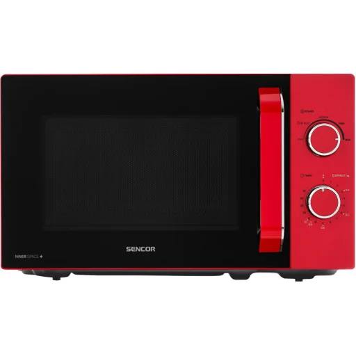 SENCOR SMW 1920RD mikrohullámú sütő, 20 l, 700 W, piros - 1