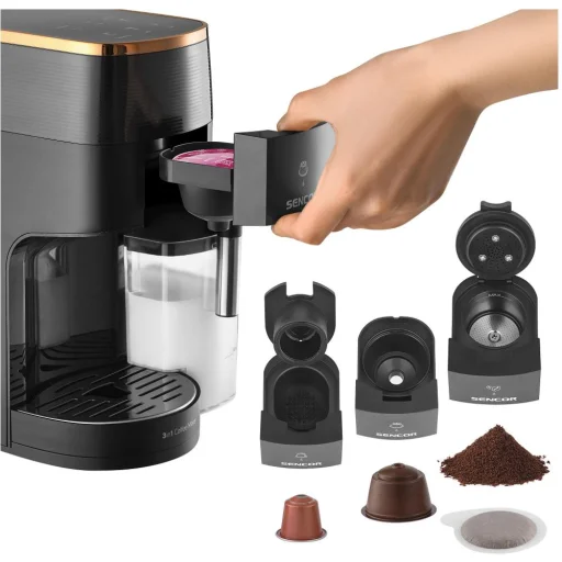 SENCOR SCC 3000BK 3in1 többkapszulás eszpresszógép tejhabosítóval, fekete - 8
