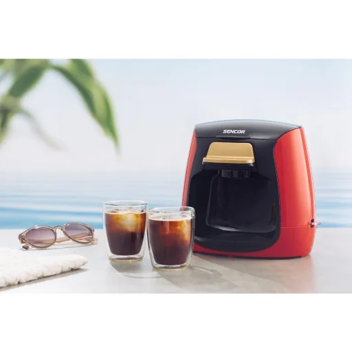 SENCOR SCE 2101RD filteres kávéfőző 0,3 l, 2 üvegcsészével - 11
