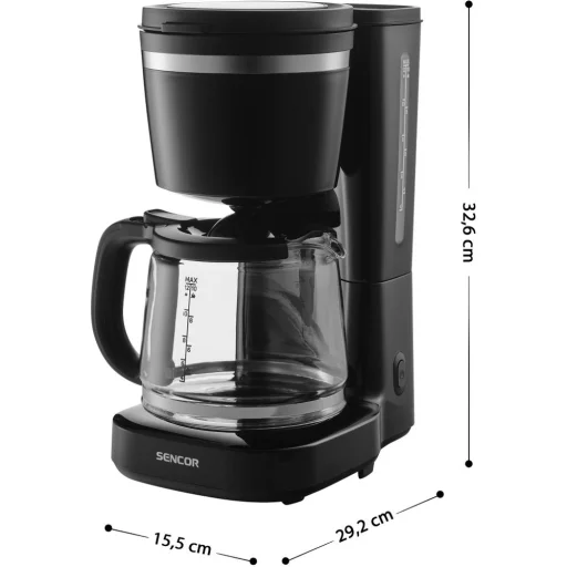SENCOR SCE 2710BK Dark Line filteres kávéfőző 1,5 l, fekete - 3