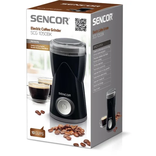 SENCOR SCG 1050BK kávédaráló, 50 g, 150 W, fekete - 2