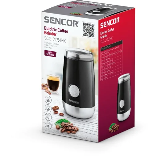 SENCOR SCG 2051BK kávédaráló, fekete, 60 g, 150 W - 5