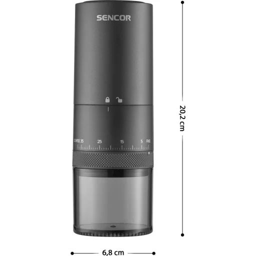 Sencor SCG 4000BK vezeték nélküli USB-C újratölthető kávédaráló, 25 g, fekete - 3
