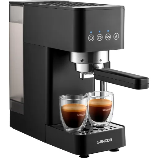 Sencor SES 1510BK karos presszókávéfőző, 20 bar, 1350 W, fekete - 4