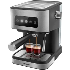 SENCOR SES 4020SS Espresso/Cappuccino kávovar, nerezovo-čierny, 20 bar