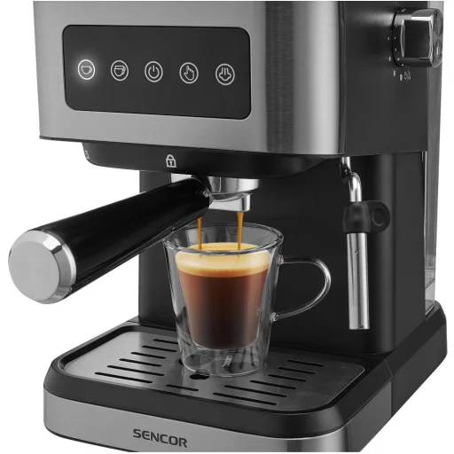 SENCOR SES 4020SS Espresso/Cappuccino kávovar, nerezovo-čierny, 20 bar - 7