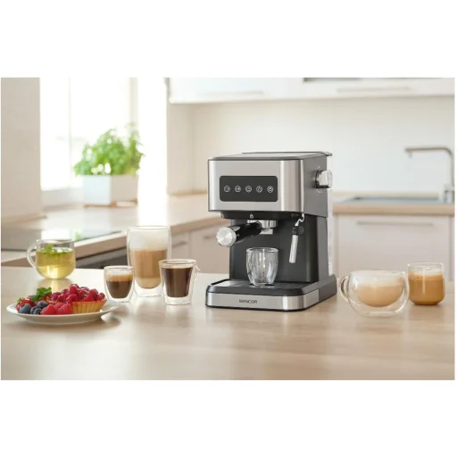 SENCOR SES 4020SS Espresso/Cappuccino kávovar, nerezovo-čierny, 20 bar - 11