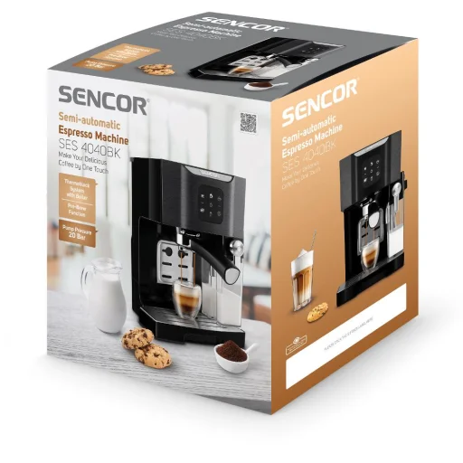 SENCOR SES 4040BK 20 baros automata presszókávéfőző tejhabosítóval, fekete - 13