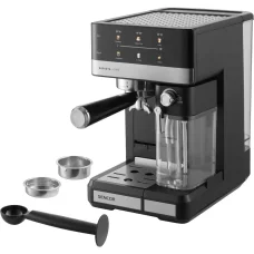 SENCOR SES 4060BK félautomata eszpresszó kávéfőző automatikus tejhabosítóval, 20 bar, 1,8 l, fekete