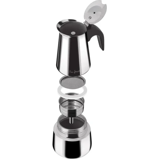 LAMART LT7077 Moka Express kotyogós kávéfőző 300 ml, 6 csészés, rozsdamentes acél, indukciós - 4