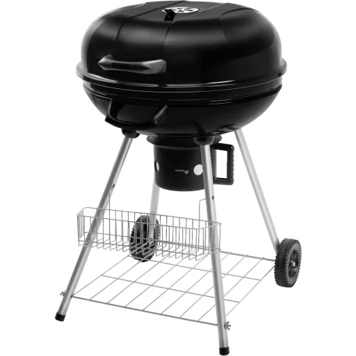 FIELDMANN FZG 1004 faszenes grillsütő fedéllel, 54,5 cm, fekete - 1